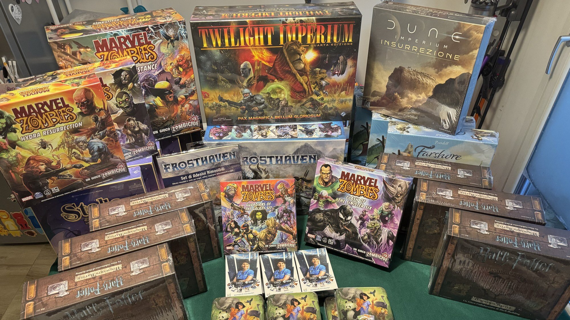 Le scatole dei giochi Asmodee in palio agli Italian Masters 2026, tra cui Frosthaven, Twilight Imperium e Dune: Imperium – Insurrezione