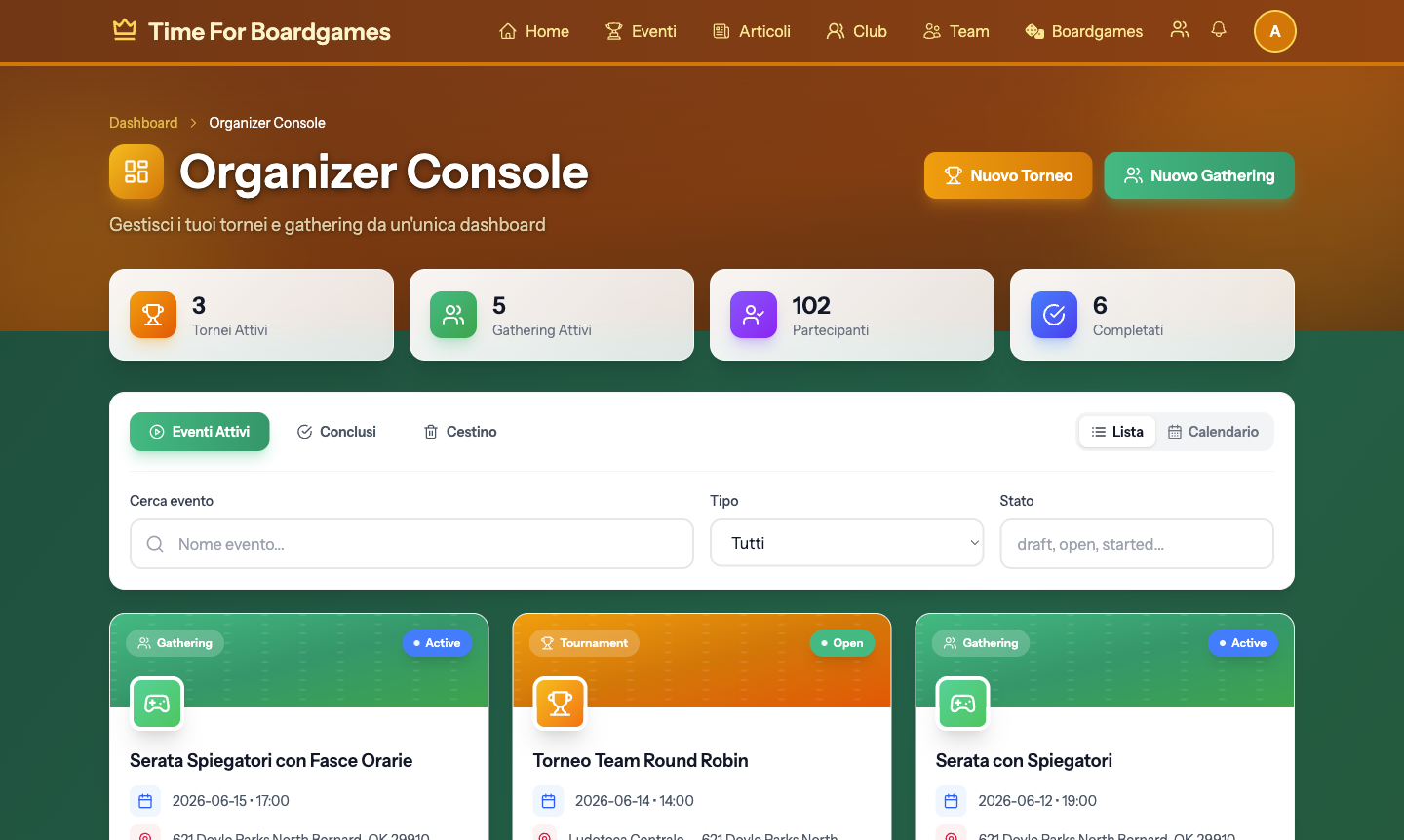 Organizza tornei e serate senza Excel: la guida per organizzatori